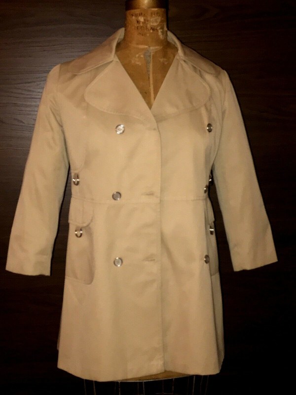 Vintage Tan Trench Coat