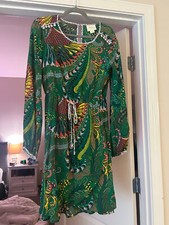 Anthropologie Maeve Green Janis Verdant Floral Size 4