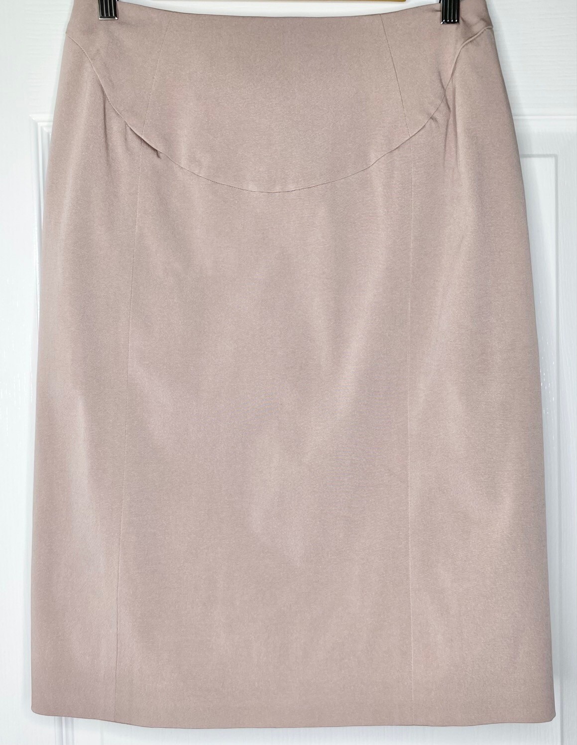 Gonna a matita Yves Saint Laurent YSL Rive Gauche rosa chiaro elasticizzata modellante 40F 8