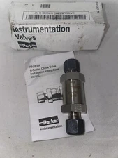 Parker 6Z-C6L-10-SS C-Series Poppet Check Valve, 316 Stainless Steel, 3/8” Comp