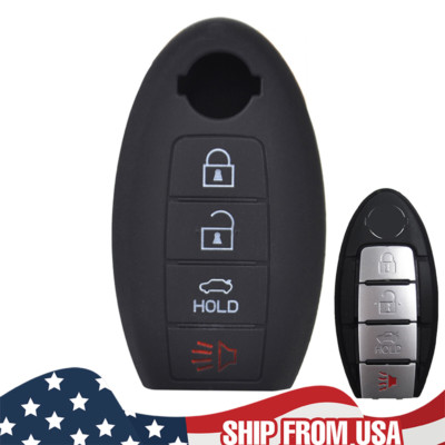 XUKEY Silicone Car Key Cover Case For Nissan Altima, Sentra, Versa, Rogue, Murano