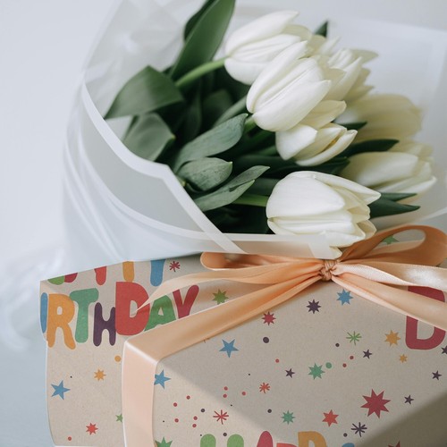 6-Pack Colourful Gift Wrap Papers - Birthday Party Wrapping Sheets - Picture 4 of 5
