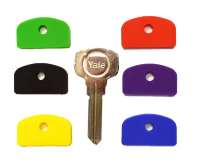 Large Square Headed Identifying Key caps for Yale Keys one single unit