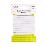 Gummiband Gummilitze WäSchegummi Hosengummi Bundgummi Elastisch Weiß 6Mm X 3M