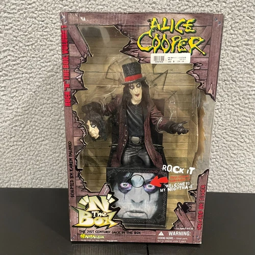 ALICE COOPER Rock "N" The Box "Welcome To My Nightmare" Art Asylum (2001) Works