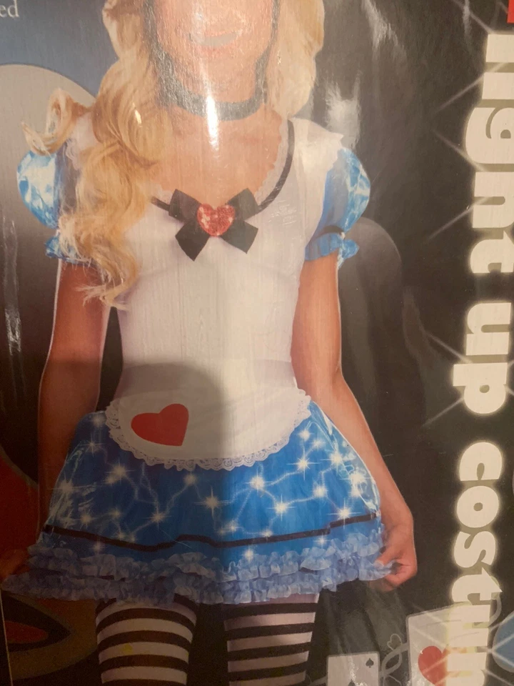 Nuevo Dreamgirl Wonderland's Des-Light Disfraz Alicia Adolescente Talla XS 0-1 Vestido Delantal Foto 2 de 4