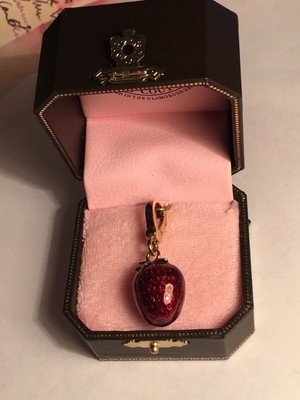 ♥ Erdbeere rot grün Slider für Armband Slide Charm Schiebe Modul ♥ MLAB007