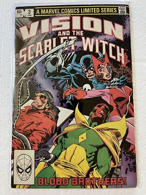 Vision & Scarlet Witch 3  Marvel Comics 1983  FN / FN +  6.0 - 6.5  She Hulk App