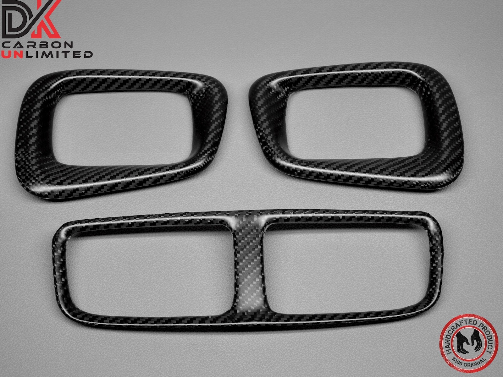 2019 Aston Martin DB11 DBS Superleggera Matte Satin Carbon Air Vent Bezels Trims