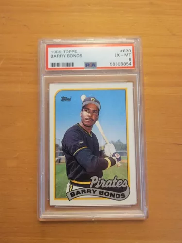 Topps 1989 #620 Barry Bonds PSA 6 EX-MT