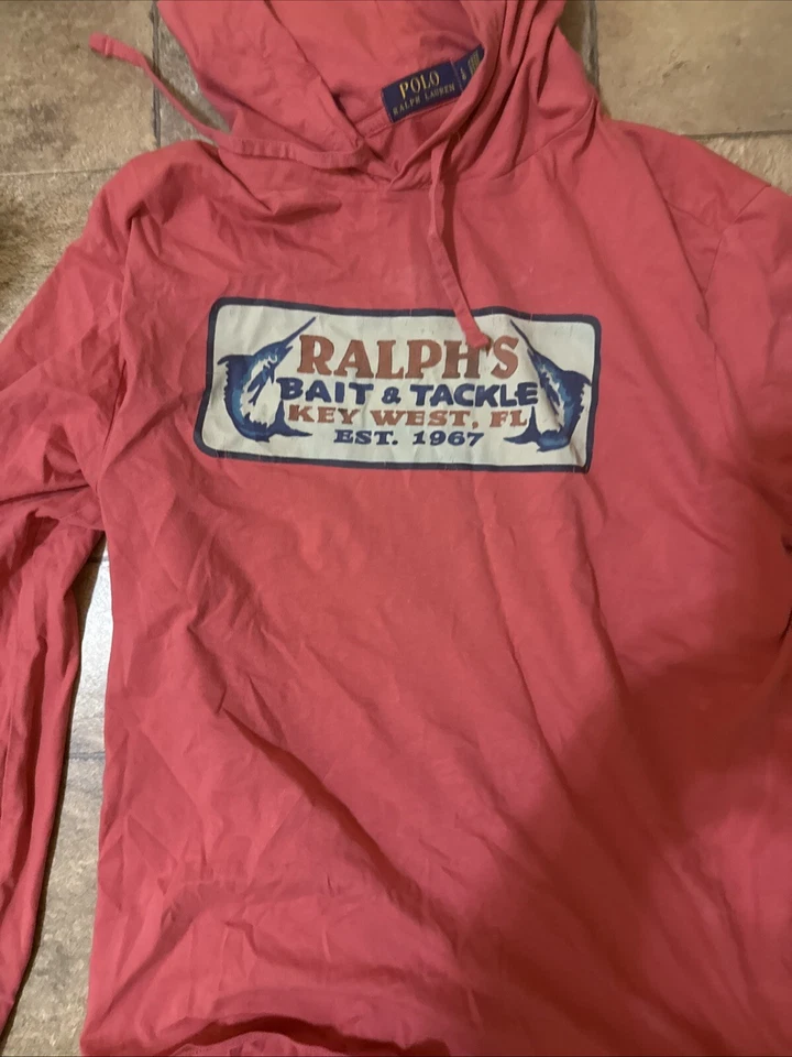 POLO RALPH LAUREN LIGERO ALGODÓN JERSEY SUDADERA CON CAPUCHA MANGA LARGA TALLA L Foto 2 de 2