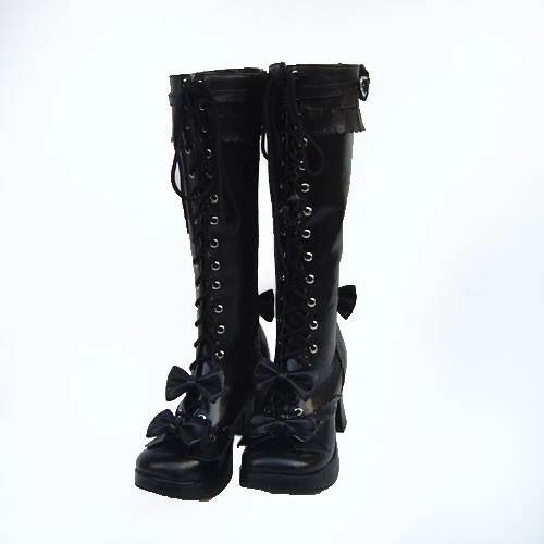 gothic gothic lolita boots shoes shoes black butler goth cosplay CIEL
