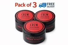 American Crew Cream Pomade Pack of 3 Light Hold Low Shine Free Delivery