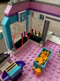 LEGO Friends 3187 Butterfly Beauty Shop 95% Complete w/ Instructions, 2 Dolls