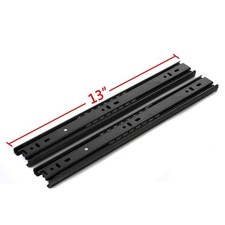 Drawer Slides 13 Inch Ball Bearing Full Extension 3 Section Slide Track Mount...