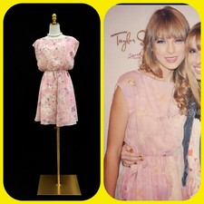 Alice + Olivia Lou 100% Silk Floral Blouson Dress