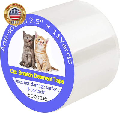 #ad #ad Anti Cat Scratch Furniture Protector 2.5quot; X11 Yards Single Side Couch Protecto $18.21