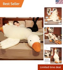 Luxurious Giant White Goose Plush 75 in for Ultimate Comfort Relaxation