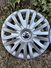 ORIGINAL VW Radkappen 15 Zoll - VW Emblem passend u.a. f. VW Caddy (gebraucht) 