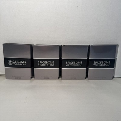 *4* Viktor & Rolf Spicebomb Eau de Parfum 1.2 mL Men's Sample Spray NEW