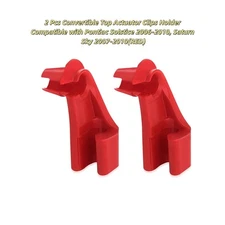 2Pcs Convertible Top Actuator Clips Holder Fits Pontiac Solstice,Saturn Sky(RED)