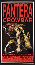 Pantera POSTER Crowbar 1994 Silkscreen Derek Hess Signed Numbered