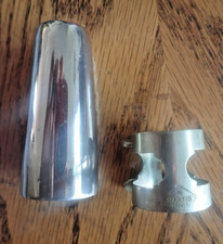 VINTAGE MARTIN, FRANCE NICKLE CLARINET LIGATURE WITH HEAVY DUTY CAP EXCELLENT