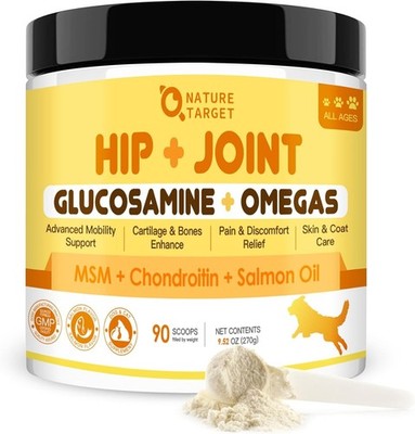 Dog Joint Supplement   Glucosamine, Chondroitin, MSM, Turmeric, Omega-3, 9.52oz