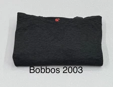 Rugged Elements Men's One-Piece Sueded Long Sleeve Crew Tee, Black, Size S