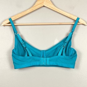 Studio La Perla teal mesh unlined underwire bra, 36C.