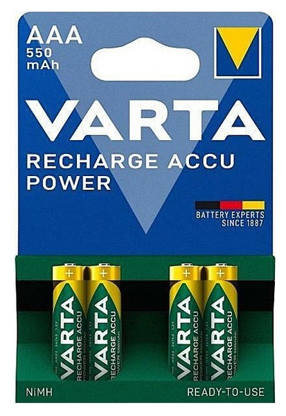 4Er Varta Recharge Accu Power Aaa 550Mah Micro HR03 1,2V Nimh 56743-image