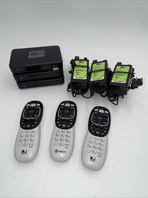 Lot of 3 Direct TV Model C41-500 with Power Adapter And Remote