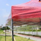 Pavillon 3x3 wasserdicht stabil Winterfest, Doppeldach Transparent Ersatzdach
