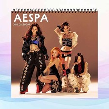 Aespa 2026 Calendar Kpop Girl Group Aesthetic Wall Poster Decor Gift