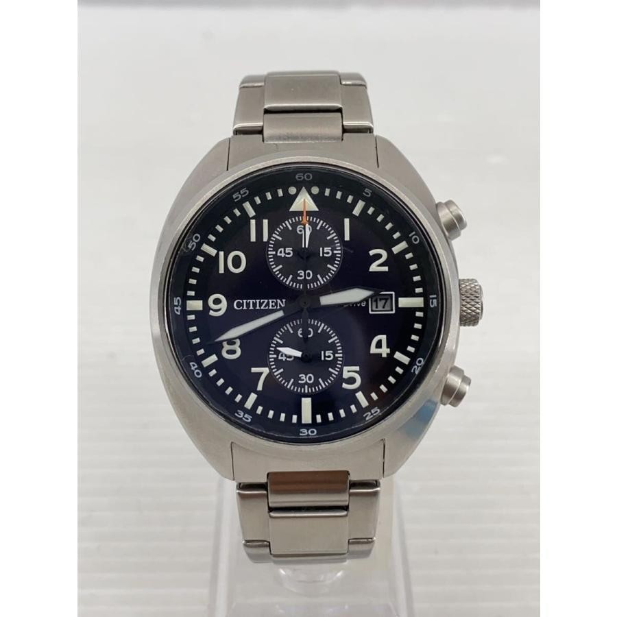 CITIZEN wristwatch analog ECO DRIVE BLK SLV b642-s120764