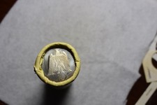 GERMANY 10 MARK 2001 ORIGINAL BU BANK ROLL - 40 COINS : 18+ OZ PURE SILVER