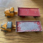 2 x Vintage Dublo Dinky - Bedford Articulated Flat Truck, #072. Look!