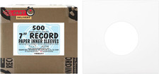 500 Archival Quality Acid-Free Heavyweight Paper Inner Sleeves for 7 Inch Viny