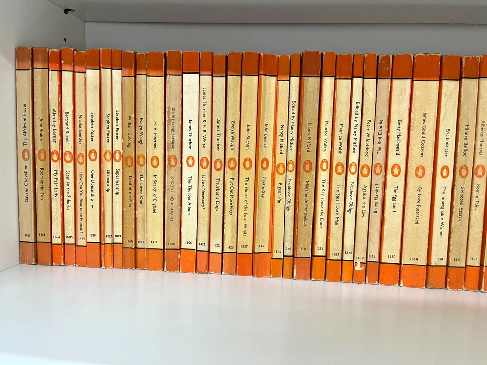 Vintage Penguin Books Orange Spine Collection 55 Paperbacks 1950s 1960s Lit - image 2 of 4