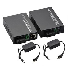 10/100/1000M Ethernet to Fiber Optic Media Converter 4 RJ45  1 SC fiber Port