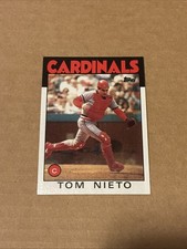 1986 Topps Tom Nieto #88 St. Louis Cardinals Oral Roberts Golden Eagles
