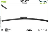 Valeo Scheibenwischer Wischblatt WischerbläTter Canopy Beifahrerseitig 583937