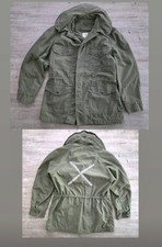 Vintage 1965 USAF Men  s Coat Sateen Wind Resistant OG 107 Vietam Era Sz Sm Reg