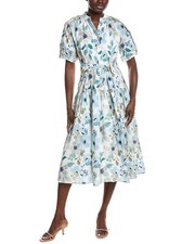 Gracia Floral Print Midi Shirtdress Women's