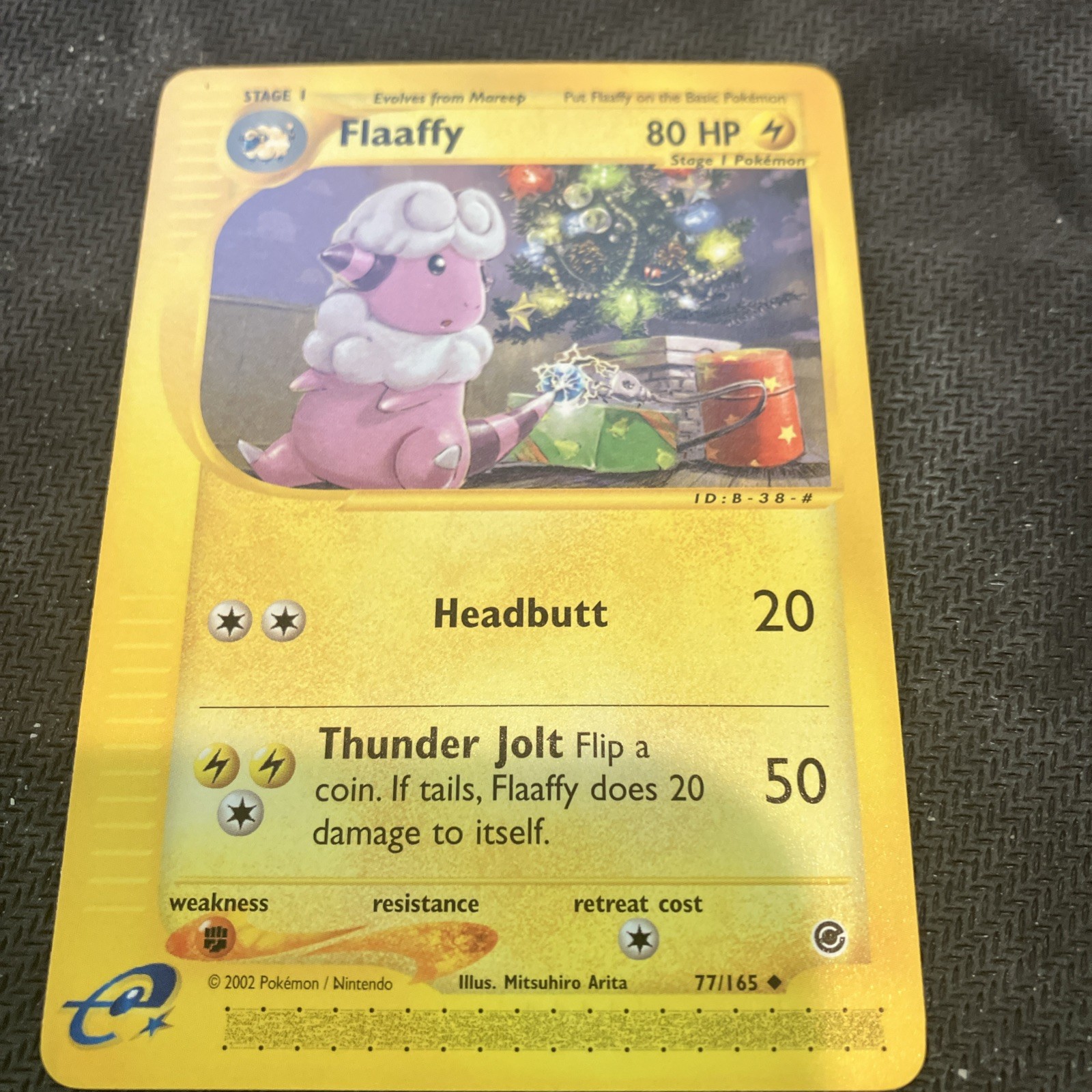 MINT Flaaffy Pokemon Card 77/165 Expedition Base Christmas Tree 2002 Pokemon