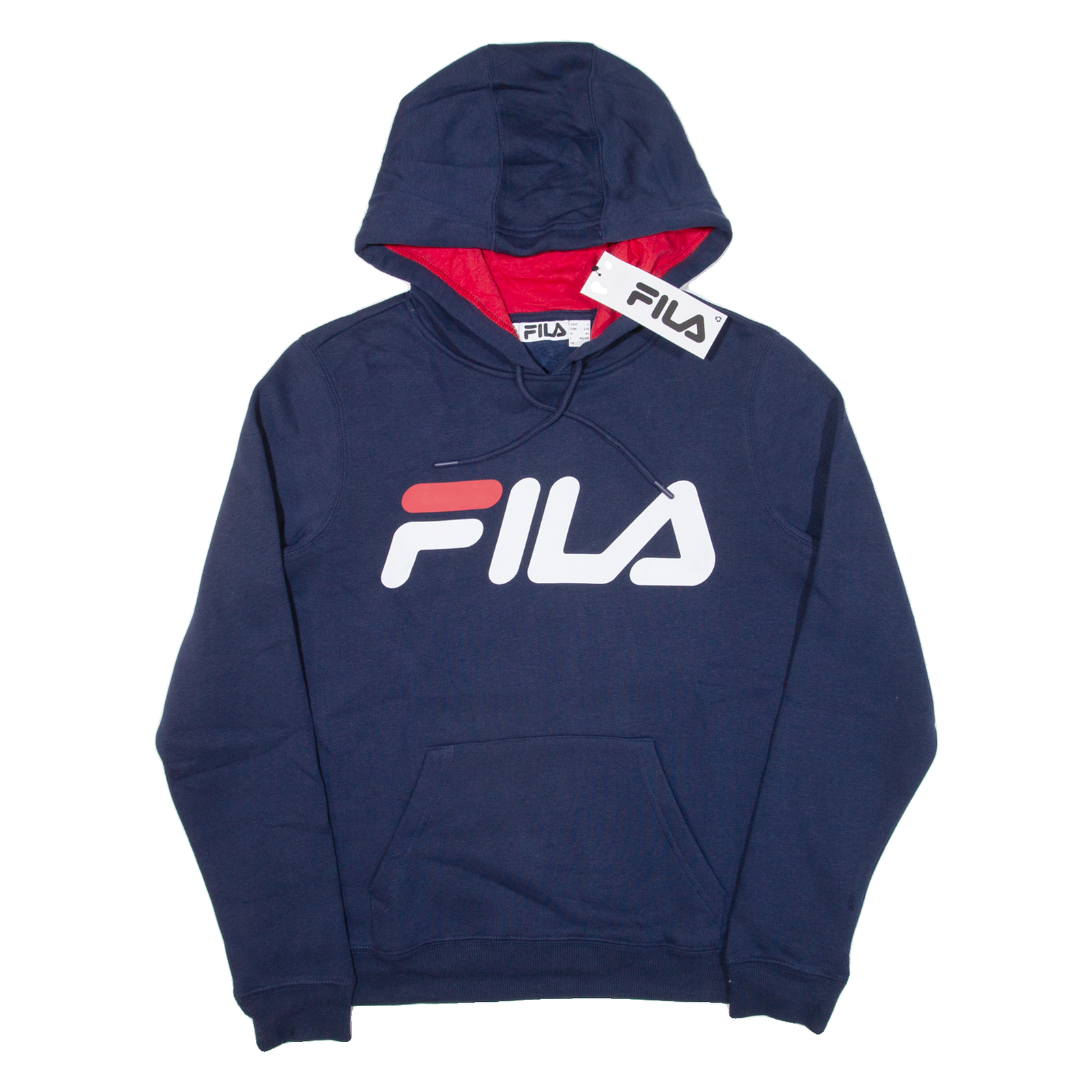 FILA felpa con cappuccio donna blu UK 14