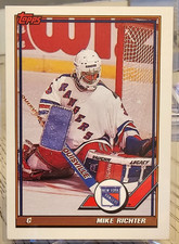 1991-92 Topps Mike Richter #91 New York Rangers