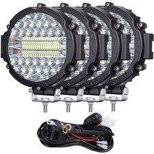 7 Inch Round LED Light Bar Offroad, 201W 15000LM Off Road Driving Work Light ...