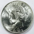 *1922 PEACE DOLLAR* *BU++* NR #S1250