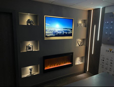 DIY 6 Light Media Wall Lighting Kit With Remote Dimmer Control Cool White 6000K